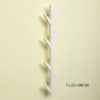 8 hooks white