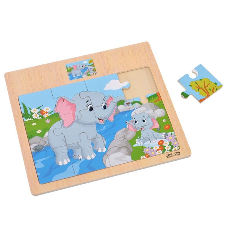 Educational Wooden Puzzles for Kids - Made Minimal